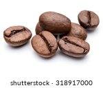 Roasted Coffee Beans Isolated...