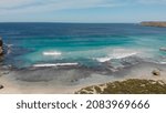 Small photo of Pennington Bay is a wonderful beach in Kangaroo Island, South Australia. Aerial view from drone.