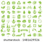 ecological icon set  green... | Shutterstock .eps vector #1481629526