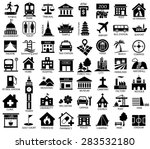 Map Symbol Icon Set  Place Of...