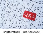 question mark on white paper and Q&A on red paper. questions and answer concept