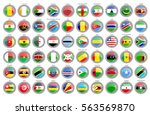 set of icons. flags of the... | Shutterstock .eps vector #563569870