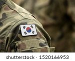 Flag Of South Korea On Military ...