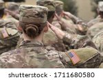 American soldiers salute. us...