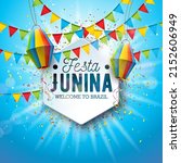 festa junina illustration with... | Shutterstock .eps vector #2152606949