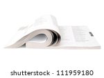 an open spread of book | Shutterstock . vector #111959180