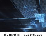 abstract 3d fractal background  ... | Shutterstock . vector #1211957233