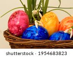 Ester Eggs In A Basket