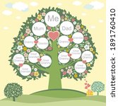 family genealogic tree. parents ... | Shutterstock .eps vector #1891760410