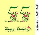 happy birthday card.... | Shutterstock .eps vector #247212643