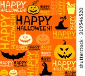 halloween seamless background... | Shutterstock .eps vector #319546520