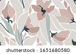 seamless pattern with flowers... | Shutterstock .eps vector #1651680580