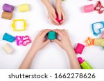 children hands playing with... | Shutterstock . vector #1662278626