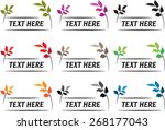 calligraphic design elements... | Shutterstock .eps vector #268177043