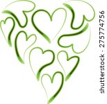 heart shapes | Shutterstock .eps vector #275774756