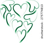 heart shapes | Shutterstock .eps vector #275774813
