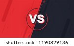 versus screen. fight... | Shutterstock .eps vector #1190829136