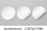 white round adhesive stickers... | Shutterstock .eps vector #1787617586
