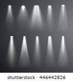 bright white light beam.... | Shutterstock .eps vector #446442826