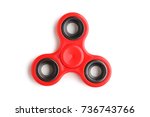 Fidget Spinner Toy Isolated On...