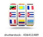 slots with flag of cuba... | Shutterstock . vector #436411489