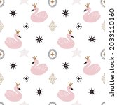 vector seamless pattern with... | Shutterstock .eps vector #2033110160
