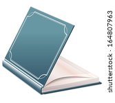 half open book with blank sheets | Shutterstock . vector #164807963