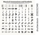 elements of musical symbols ... | Shutterstock .eps vector #253231540