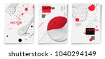 vector new memphis style poster ... | Shutterstock .eps vector #1040294149