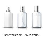 vector set   3d realistic spray ... | Shutterstock .eps vector #760559863