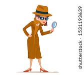 detective woman snoop... | Shutterstock .eps vector #1531193639