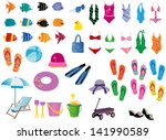 summer elements | Shutterstock .eps vector #141990589