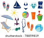 beach time | Shutterstock .eps vector #78859819