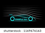 aerodynamics of the sports car | Shutterstock .eps vector #1169676163