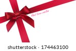 red bow | Shutterstock .eps vector #174463100
