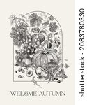 welcome autumn. harvest. dutch. ... | Shutterstock .eps vector #2083780330