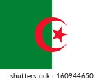 original and simple Algeria flag isolated vector in official colors and Proportion Correctly
