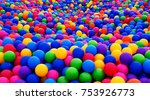 Colored Plastic Balls In Pool...