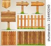 Vector Set Of Wood Elements For ...