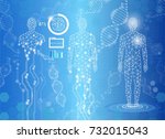 abstract background technology... | Shutterstock .eps vector #732015043