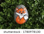 A Cute Orange Fox Animal Is...