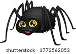 cute spider cartoon on a white... | Shutterstock .eps vector #1772562053