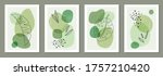 set of minimal posters with... | Shutterstock .eps vector #1757210420