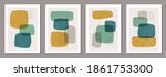 set of minimal posters with... | Shutterstock .eps vector #1861753300
