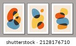 set of minimal 20s geometric... | Shutterstock .eps vector #2128176710