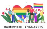 lgbt pride month concept vector ... | Shutterstock .eps vector #1782159740