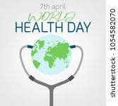 world health day concept. 7... | Shutterstock .eps vector #1054582070