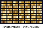big set of metallic gold... | Shutterstock .eps vector #1450789889