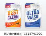 best clean ultra wash detergent ... | Shutterstock .eps vector #1818741020