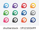 abstract circle bullet points... | Shutterstock .eps vector #1912102699